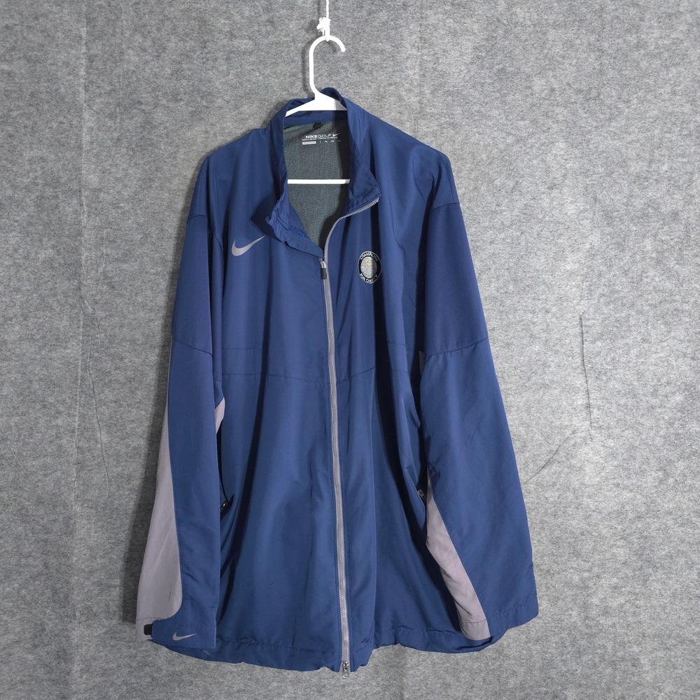 Nike Golf Windbreaker Mens 3XL Blue Full Zip Lexus Champions Charity 416284-410